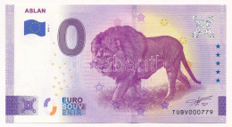 Törökország 2022. 0E "Aslan" Szuvenír Bankjegy T:UNC  Turkey 2022. 0 Euro "Aslan" Souvenir Banknote C:UNC - Unclassified