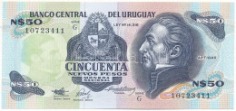 Uruguay DN (1989) 50P "G 10723411" T:I  Uruguay ND (1989) 50 Pesos "G 10723411" C:UNC  Krause P#61A - Ohne Zuordnung