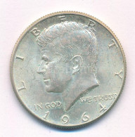 Amerikai Egyesült Államok 1964. 1/2$ Ag "Kennedy" T:AU USA 1964. 1/2 Dollar Ag "Kennedy" C:AU Krause KM#202 - Ohne Zuordnung