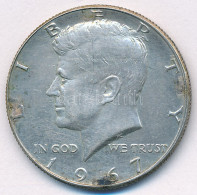 Amerikai Egyesült Államok 1967. 1/2$ Ag "Kennedy" T:XF Patina USA 1967. 1/2 Dollar Ag "Kennedy" C:XF Patina Krause KM#20 - Sin Clasificación