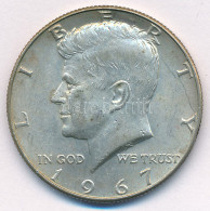 Amerikai Egyesült Államok 1967. 1/2$ Ag "Kennedy" T:XF Patina USA 1967. 1/2 Dollar Ag "Kennedy" C:XF Patina Krause KM#20 - Unclassified