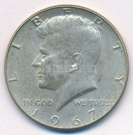 Amerikai Egyesült Államok 1967. 1/2$ Ag "Kennedy" T:XF Patina USA 1967. 1/2 Dollar Ag "Kennedy" C:XF Patina Krause KM#20 - Unclassified