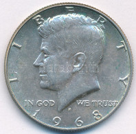 Amerikai Egyesült Államok 1968D 1/2$ Ag "Kennedy" T:AU USA 1968D 1/2 Dollar Ag "Kennedy" C:AU  Krause KM#202a - Sin Clasificación