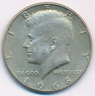 Amerikai Egyesült Államok 1968D 1/2$ Ag "Kennedy" T:XF Patina USA 1968D 1/2 Dollar Ag "Kennedy" C:XF Patina Krause KM#20 - Unclassified