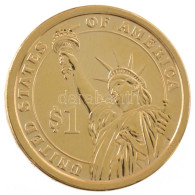 Amerikai Egyesült Államok 2012P 1$ Aranyozott Cu-Ni-Zn "Elnöki Dollárok - Benjamin Harrison" Kapszulában T:UNC USA 2012P - Ohne Zuordnung