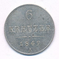 Ausztria 1849A 6kr Ag T:XF Austria 1849A 6 Kreuzer Ag C:XF Krause KM#2200 - Ohne Zuordnung