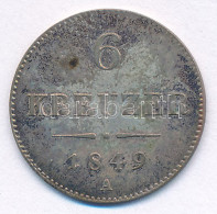 Ausztria 1849A 6kr Ag T:XF Patina Austria 1849A 6 Kreuzer Ag C:XF Patina Krause KM#2200 - Ohne Zuordnung