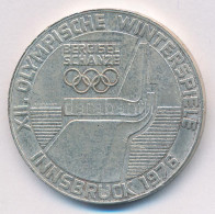 Ausztria 1974. 100Sch Ag "Innsbruck - XII. Téli Olimpia / Lesikló Sánc" T:2 Patina Austria 1974. 100 Schilling Ag "Winte - Unclassified