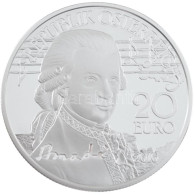 Ausztria 2016. 20E Ag "Mozart: Géniusz" Tanúsítvánnyal, Eredeti Dísztokban T:PP Austria 2016. 20 Euro Ag "Mozart: Genius - Non Classés