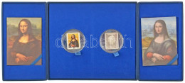 Fiji 2012. 10$ Ag (2xklf) "Louvre-i Mona Lisa, Prado-i Mona Lisa" Dísztokban, Tanúsítványokkal (25g/0.999/30x38mm) T:PP  - Unclassified