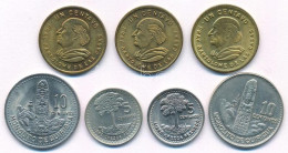 Guatemala 1969-1992. 1c-10c (7db/6xklf) T:AU,XF Guatemala 1969-1992. 1 Centavo -10 Centavos (7pcs/6xdiff) C:AU,XF - Non Classificati