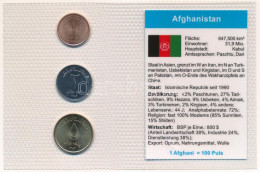 Afganisztán 2004. 1A-5A (3xklf) Vákuumcsomagolt Forgalmi összeállítás T:UNC  Afghanistan 2004. 1 Afghani - 5 Afghanis (3 - Non Classés