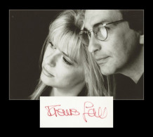 France Gall (1947-2018) - French Yé-yé Singer - Signed Card + Photo - 1996 - COA - Cantantes Y Musicos