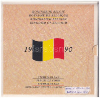 Belgium 1990. 50c-50Fr (10xklf) Forgalmi Sor Karton Dísztokban, Eredeti Bontatlan Fóliacsomagolásban, Minden Névértékből - Zonder Classificatie