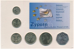 Ciprus 2004. 1c-50c (6xklf) "Ciprus Utolsó Nemzeti Pénzei" Vákuumcsomagolt Forgalmi összeállítás T:UNC Kis Patina Cyprus - Non Classés