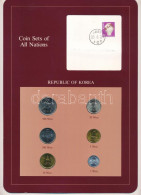 Dél-Korea 1983-1984. 1W-500W (6xklf), "Coin Sets Of All Nations" Forgalmi Szett Felbélyegzett Kartonlapon T:UNC South Ko - Sin Clasificación