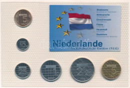 Hollandia 1996-2001. 5c-5G (6xklf) "Hollandia Utolsó Nemzeti Pénzei" Vákuumcsomagolt Forgalmi összeállítás, Német Nyelvű - Non Classés