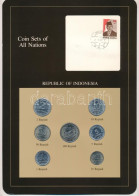 Indonézia 1970-1979. 1R-100R (7xklf), "Coin Sets Of All Nations" Forgalmi Szett Felbélyegzett Kartonlapon T:UNC Indonesi - Ohne Zuordnung