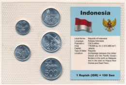 Indonézia 1994-2003. 25R-500R (5xklf) Vákuumcsomagolt Forgalmi összeállítás T:UNC Indonesia 1994-2003. 25 Rupiah - 500 R - Unclassified