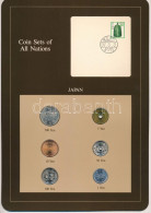 Japán ~1980-1981. 1Y-500Y (6xklf), "Coin Sets Of All Nations" Forgalmi Szett Felbélyegzett Kartonlapon T:UNC Japan ~1980 - Ohne Zuordnung