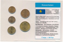 Kazahsztán 1993. 2t-50t (5xklf) Vákuumcsomagolt Forgalmi összeállítás T:UNC Kazakhstan 1993. 2 Tyin - 50 Tyin (5xdiff) C - Unclassified