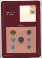 Kelet-Karibi Államok / Antigua 1965-1986. 1c - 1D (7xklf), "Coin Sets Of All Nations" Forgalmi Szett Felbélyegzett Karto - Ohne Zuordnung