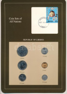 Libéria 1968-1984. 1c - 1D (6xklf), "Coin Sets Of All Nations" Forgalmi Szett Felbélyegzett Kartonlapon T:UNC  Liberia 1 - Ohne Zuordnung