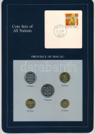 Makaó 1982. 10a - 5P (5xklf), "Coin Sets Of All Nations" Forgalmi Szett Felbélyegzett Kartonlapon T:UNC  Macau 1982. 10  - Unclassified