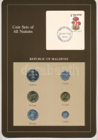 Maldív-szigetek 1984-1990. 1l - 1R (6xklf), "Coin Sets Of All Nations" Forgalmi Szett Felbélyegzett Kartonlapon T:UNC,AU - Ohne Zuordnung