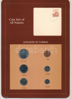 Norvégia 1981-1982. 5ö-5K (6xklf), "Coin Sets Of All Nations" Forgalmi Szett Felbélyegzett Kartonlapon T:UNC Norway 1981 - Unclassified