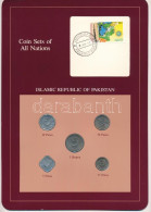 Pakisztán 1988-1991. 5p-1R (5xklf), "Coin Sets Of All Nations" Forgalmi Szett Felbélyegzett Kartonlapon T:UNC Pakistan 1 - Non Classés