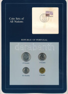 Portugália 1981-1984. 1E-25E (4xklf), "Coin Sets Of All Nations" Forgalmi Szett Felbélyegzett Kartonlapon T:UNC Patina,  - Unclassified