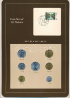 Törökország 1987-1989. 1L-500L (7xklf), "Coin Sets Of All Nations" Forgalmi Szett Felbélyegzett Kartonlapon T:UNC Patina - Sin Clasificación