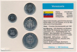 Venezuela 1989-1990. 25c-5B (5xklf) Vákuumcsomagolt Forgalmi összeállítás T:UNC Venezuela 1989-1990. 25 Centimos - 5 Bol - Sin Clasificación