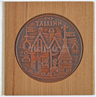 Észtország 1970. "Tallinn" Kétoldalas Bronz Emlékérem, Szign.:H.Valk, Fa éremtartó Tokban (58mm) T:1- Estonia 1970. "Tal - Unclassified