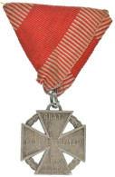 1916. "Károly-csapatkereszt" Al Kitüntetés Eredeti Mellszalagon T:XF Hungary 1916. "Charles Troop Cross" Al Decoration W - Unclassified