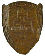 ~1930-1940. "Szebb Jövőt" Bronz Levente Sapkajelvény (42x33mm) T:VF A Lemez Egy Része Hajlott - Ohne Zuordnung