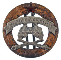 ~1949-1956. "Kiváló Lövészetért (Tüzérség)" Részben Zománcozott Fém Kitüntetés (41mm) T:XF - Ohne Zuordnung