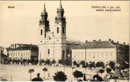 ** T1 Arad, Thököly Tér, Görögkeleti Román Templom, Piac / Square, Market, Greek Orthodox Romanian Church - Non Classés