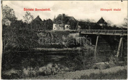 ** T2 Borosjenő, Borosineu, Ineu; Körös-parti Részlet, Híd. Kerpel Izsó Kiadása / Cris Riverside, Bridge - Ohne Zuordnung