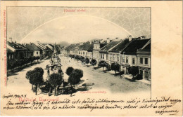 * T2/T3 1904 Eperjes, Presov; Fő Utca, Klein Mór, L. Rossenwasser üzlete, Karafa (Caraffa) Vesztőhely. Fénynyomat Divald - Unclassified