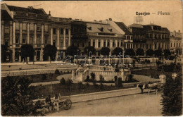 T2/T3 1916 Eperjes, Presov; Fő Utca, Piac, Gyógyszertár, Glück üzlete / Main Street, Market, Pharmacy, Shops (EK) - Non Classés