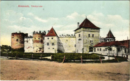 T2/T3 1913 Késmárk, Kezmarok; Thököly Vár. Kiadja Feitzinger Ede / Castle - Unclassified