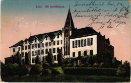 T2/T3 1921 Léva, Levice; Állami Tanítóképző. Schulcz Ignác Kiadása / Teachers' Training Institute (EK) - Unclassified