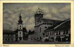 T2/T3 1941 Rozsnyó, Roznava; Rákóczi Téri Részlet, Schnitzer, Hangya Szövetkezet üzlete. Temesi András Kantinos Kiadása  - Sin Clasificación