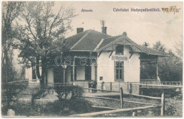 T2/T3 1912 Stubnyafürdő, Túróchévíz, Stubnianske Teplice, Turcianske Teplice; Vasútállomás. Hegedüs I. Fényképész Kiadás - Non Classificati
