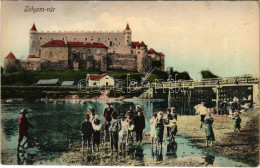 * T2/T3 1917 Zólyom, Zvolen; Vár, Híd. Özv. Löwy Samuné Kiadása / Castle, Bridge (EK) - Unclassified