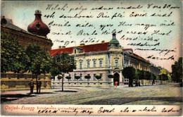 T2/T3 1905 Eszék, Essegg, Osijek; Kolodvorska Cesta / Bahnhofstrasse / Vasút Utca / Street (EK) - Non Classés