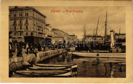 T2/T3 1910 Fiume, Rijeka; Riva Szapáry, Cafe (EK) - Ohne Zuordnung