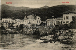 T2/T3 1910 Lovran, Lovrana; Café Adria, Hotels (EK) - Non Classés